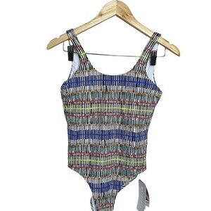 Athleta Prismatic Surge Short One-Piece‎ Swimwear Womens X Small Quick Dri